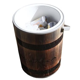 Cooler Barril 24 Latas Desing Madeira - Nautika 561010 Cooler Barril 24 Latas Desing Madeira - Nautika 561010
