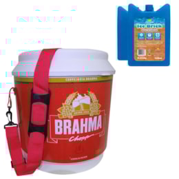 Cooler Térmico Brahma 20L + Bloco Gelo Artificial Reutilizável 250ml Guepardo Cooler Térmico Brahma 20L + Bloco Gelo Artificial Reutilizável 250ml Guepardo