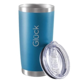Copo Térmico Gluck com Tampa Antivazamento 591ml Azul 4 Hrs Copo Térmico Gluck com Tampa Antivazamento 591ml Azul 4 Hrs