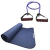 Elástico Extensor Tensão Forte ZStorm Via Roxo + Tapete Colchonete Yoga Mat TPE