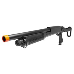 Escopeta Shotgun Airsoft Cyma M870 Preta 220 Fps e Capacidade para 30 BBs