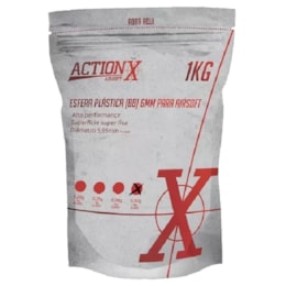 Esfera Plástica BBs Airsoft ActionX 0,30g 3350 Unidades Branco Esfera Plástica BBs Airsoft ActionX 0,30g 3350 Unidades Branco