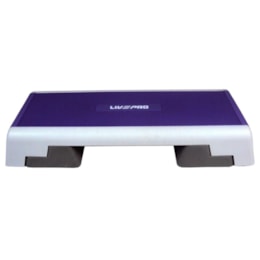 Exercitador Aeróbico Liveup LP8240 Step com 3 Níveis de Ajuste Roxo Exercitador Aeróbico Liveup LP8240 Step com 3 Níveis de Ajuste Roxo
