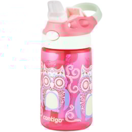 Garrafa Infantil 414 ml Contigo Gizmo Flip Rosa com Bico e Canudo Retrátil Garrafa Infantil 414 ml Contigo Gizmo Flip Rosa com Bico e Canudo Retrátil