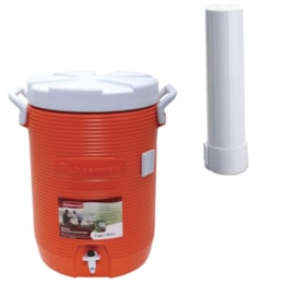 Garrafa Térmica 19L + Porta Copos Para Jarra Térmica 11L, 19L e 26L Rubbermaid Garrafa Térmica 19L + Porta Copos Para Jarra Térmica 11L, 19L e 26L Rubbermaid