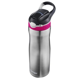 Garrafa Térmica 591 ml Contigo Autospout Ashland Chill Berry em Aço Inox Rosa Garrafa Térmica 591 ml Contigo Autospout Ashland Chill Berry em Aço Inox Rosa