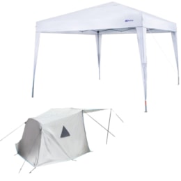 Gazebo Articulado / Sanfonado 3 x 3m Trixx + Barraca para Gazebo 3x3m Nautika Gazebo Articulado / Sanfonado 3 x 3m Trixx + Barraca para Gazebo 3x3m Nautika
