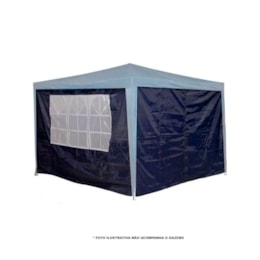 Jogo de Paredes Importway para Gazebos 3m x 3m IWPGZAZ Azul Jogo de Paredes Importway para Gazebos 3m x 3m IWPGZAZ Azul