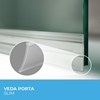 Kit 2 Veda Portas Adesivo ComfortDoor 100 cm Ajustáveis Universal Transparente