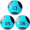 Kit 3 Medicine Ball Liveup PRO 3 5 e 6 kg Bola de Peso Treino Funcional LP8112