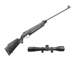 Kit Carabina de Pressão 4.5mm 803 FPS Rossi Nova Dione 2017 + Luneta 4x32 Poly Kit Carabina de Pressão 4.5mm 803 FPS Rossi Nova Dione 2017 + Luneta 4x32 Poly