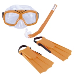 Kit Infantil de Mergulho e Snorkel Laranja Divers - Nautika 113400 Kit Infantil de Mergulho e Snorkel Laranja Divers - Nautika 113400