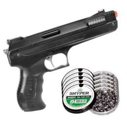 Kit Pistola Airgun Beeman 2004 4.5mm 410FPS + 1250 Chumbinhos Snyper Diabolô Kit Pistola Airgun Beeman 2004 4.5mm 410FPS + 1250 Chumbinhos Snyper Diabolô