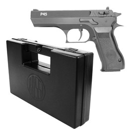 Kit Pistola de Pressão KWC P45 PCP 4.5mm 375 fps 1 Magazines + Maleta AC000301 para Armas