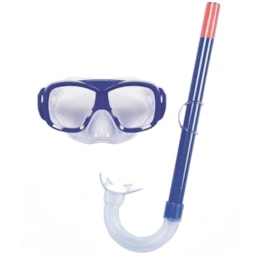 Kit Snorkel e Máscara Freestyle Bestway Azul Lente com Proteção UV Kit Snorkel e Máscara Freestyle Bestway Azul Lente com Proteção UV
