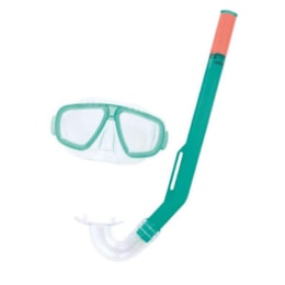 Kit Snorkel e Máscara Infantil Bestway Fundive Lente com Proteção UV Verde Kit Snorkel e Máscara Infantil Bestway Fundive Lente com Proteção UV Verde