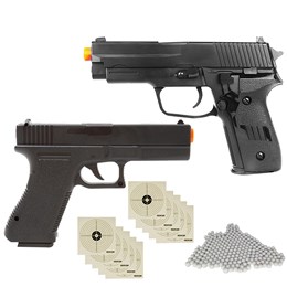 Kt Pistola Airsoft VG P226 + Pistola V307 + 4000 BBs +10 Alvos