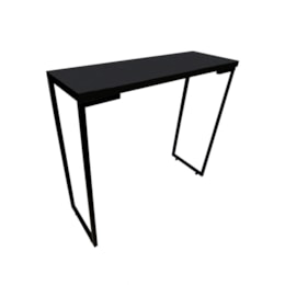 Mesa Aparador Multiúso em Metalon Preto e Base em MDF 15mm Preto Mesa Aparador Multiúso em Metalon Preto e Base em MDF 15mm Preto