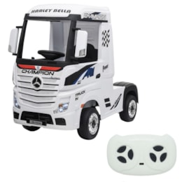 Mini Caminhão Elétrico Importway Mercedes Benz Actros Branco 12V Mini Caminhão Elétrico Importway Mercedes Benz Actros Branco 12V