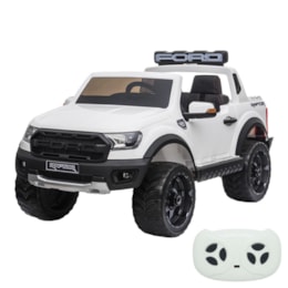 Mini Caminhonete Elétrica Importway Ford Raptor Branco 24V com Cinto Mini Caminhonete Elétrica Importway Ford Raptor Branco 24V com Cinto
