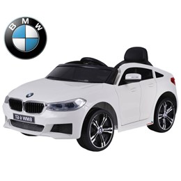 Mini Carrinho Elétrico Infantil Importway BMW 6 GT Branco a Bateria 12v