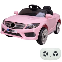 Mini Carro Elétrico Infantil Importway BW-007RS Rosa Com Controle Remoto Mini Carro Elétrico Infantil Importway BW-007RS Rosa Com Controle Remoto