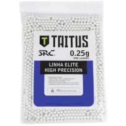Munições BBs para Airsoft 6mm 0,25g 3000un Taitus Munições BBs para Airsoft 6mm 0,25g 3000un Taitus
