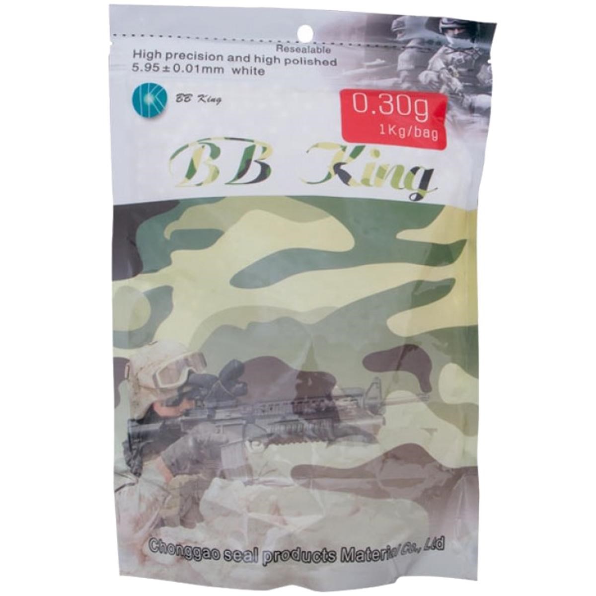 Munições BBs para Airsoft 6mm 0,3g Pack com 1kg BB King - Alaok