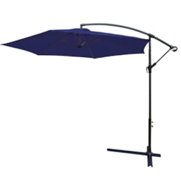 Ombrelone Suspenso 3 metros com Proteção UV IWOBL-300AZ Azul Ombrelone Suspenso 3 metros com Proteção UV IWOBL-300AZ Azul