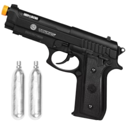 Pistola Airsoft 360 FPS Co2 Taurus PT92 Cybergun + 2 Minis Cilindros CO2 Pistola Airsoft 360 FPS Co2 Taurus PT92 Cybergun + 2 Minis Cilindros CO2