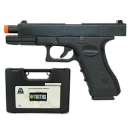 Pistola Airsoft GBB G17 Double Bell 766 com Slide Metal Blowback Pistola Airsoft GBB G17 Double Bell 766 com Slide Metal Blowback