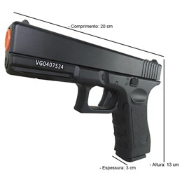 Pistola Airsoft Vigor Glock VG GK-V20 180 fps Spring Full Metal