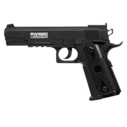 Pistola de Pressão 4.5mm CO2 Swiss Arms P1911 Match até 361 FPS Pistola de Pressão 4.5mm CO2 Swiss Arms P1911 Match até 361 FPS