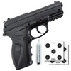 Pistola de Pressão CO2 Win Gun C11 + Mini Cilindro CO2 12g + 2 Alvos de Papel 5x1 14x14cm
