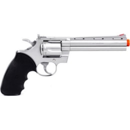Revólver Airsoft Python Silver UHC 6" Spring 132 FPS em Polímero - UA-938S Revólver Airsoft Python Silver UHC 6" Spring 132 FPS em Polímero - UA-938S