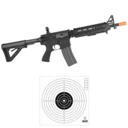 Rifle Airsoft G&G CM16 AEG com 10 Alvos Papel Bravo Militar Rifle Airsoft G&G CM16 AEG com 10 Alvos Papel Bravo Militar