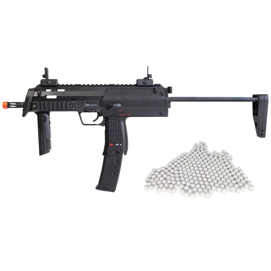 Rifle Airsoft MP7A1 SWAT Umarex Elétrica Full Metal + Munições BBs 0,12g 2000 Un