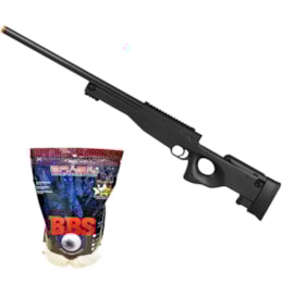 Rifle Airsoft Sniper L96 M59A Double Eagle com 4000 Munições BB King Rifle Airsoft Sniper L96 M59A Double Eagle com 4000 Munições BB King