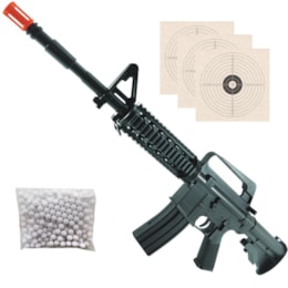 Rifle Airsoft Vigor VG M16RIS Toy Spring Polímero + 2000 BB's 0,12g + 3 Alvos Rifle Airsoft Vigor VG M16RIS Toy Spring Polímero + 2000 BB's 0,12g + 3 Alvos