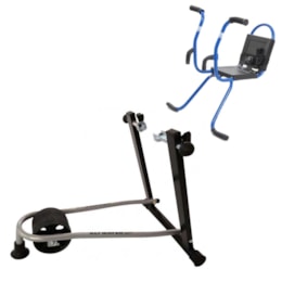Rolo de Treinamento Dobrável + Cadeirinha Infantil Dianteira Azul Atmayer AL-01 Rolo de Treinamento Dobrável + Cadeirinha Infantil Dianteira Azul Atmayer AL-01