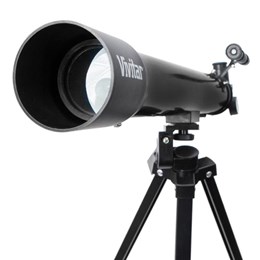 Telescópio c/ Ampliação 75x / 150x, Ocular, Manopla e Tripé - VIVITAR VIVTEL150X