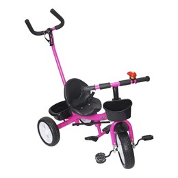 Triciclo Infantil 2 em 1 Importway BW082RS com Cinto e Apoio p/ os Pés Rosa