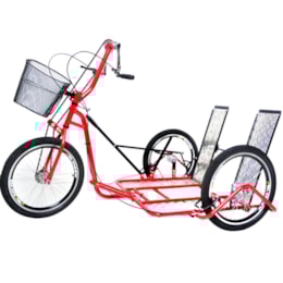 Triciclo Manual para Cadeirantes Altmayer Tricad AL-168 Vermelho Triciclo Manual para Cadeirantes Altmayer Tricad AL-168 Vermelho