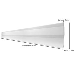 Veda Porta Adesivo ComfortDoor 80 cm Ajustável Universal Transparente